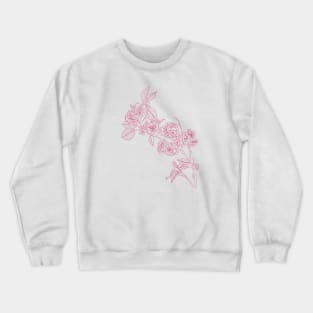 rose dessinée à la main Crewneck Sweatshirt